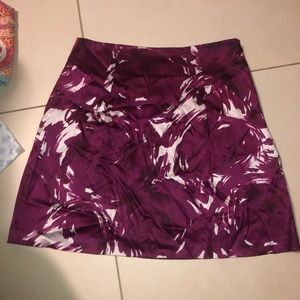 Anthropologie real silk rose print magenta pink